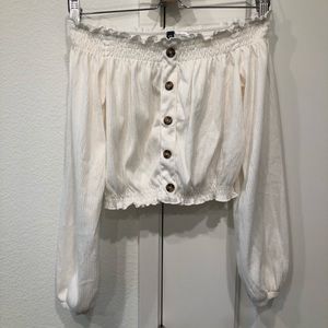 H&M brand new Off the shoulder Top - white